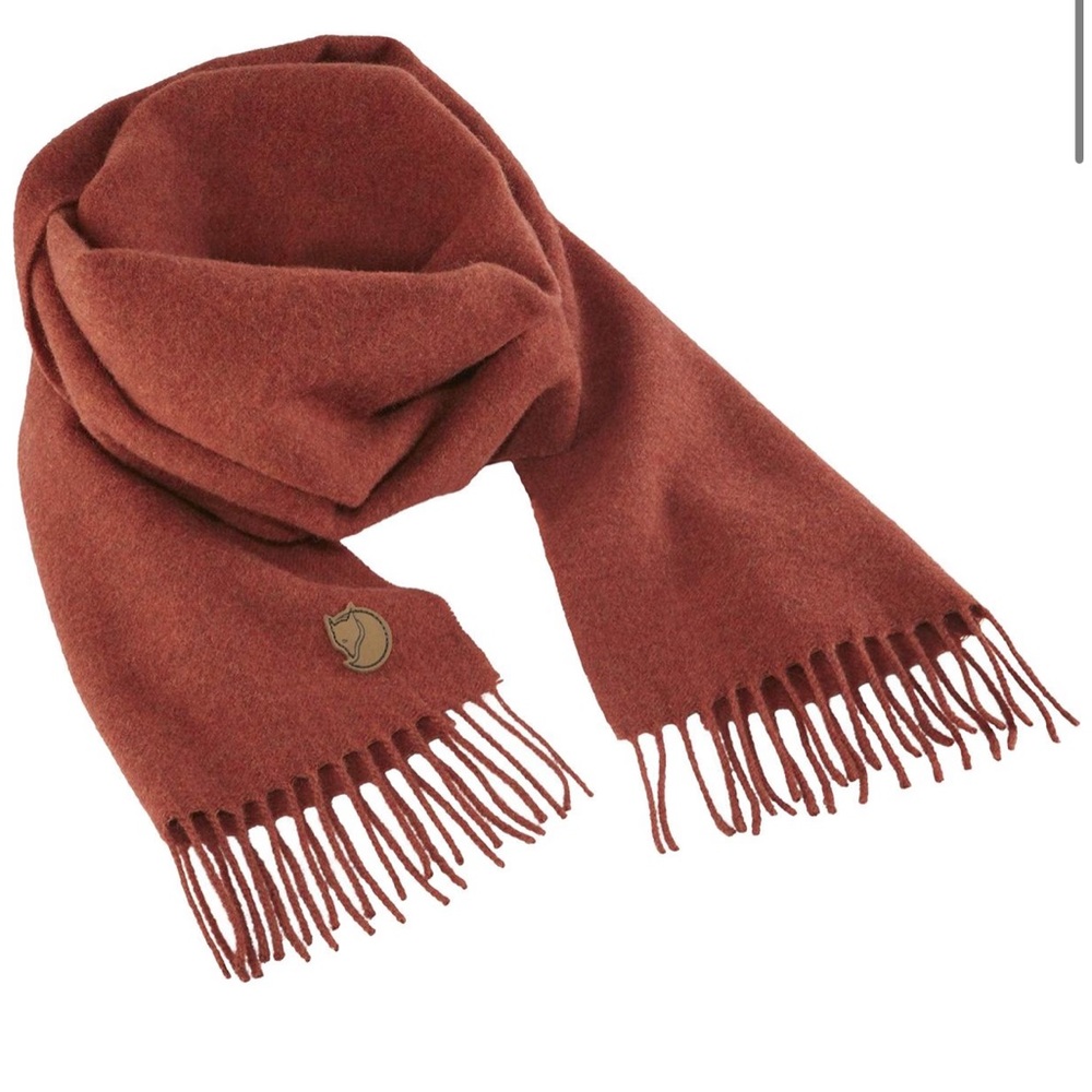 Fjallraven Wool Red Scarf made in Italy